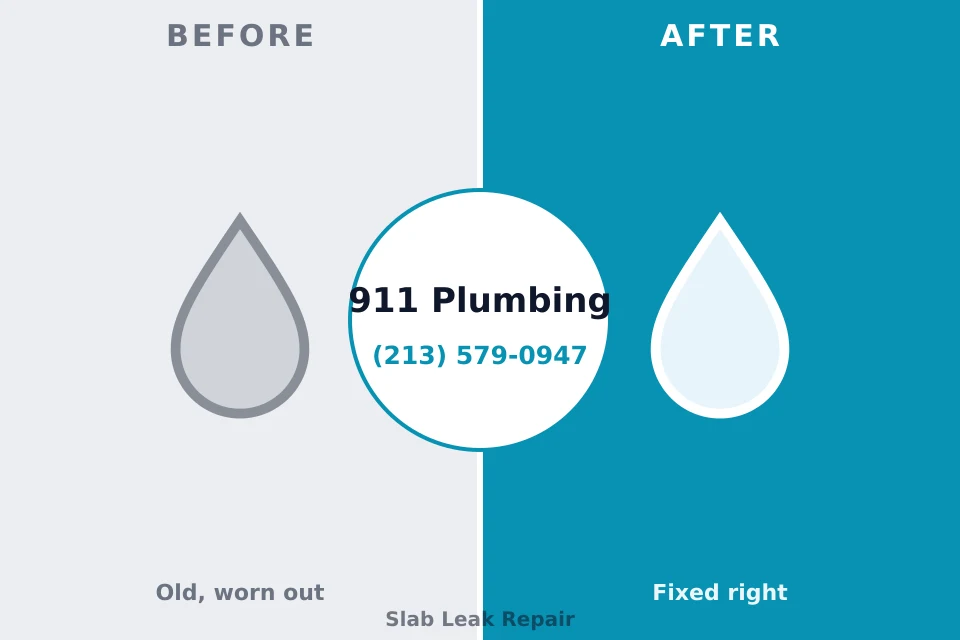 Before and after: plumbing repair Onset, MA